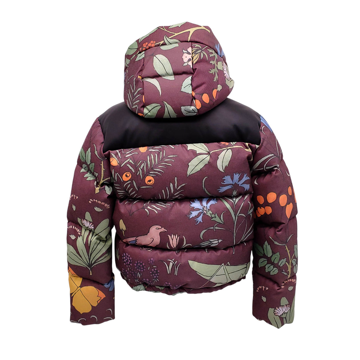 LOEWE BROWN PUFFER JACKET WITH REMOVABLE HOOD - SIZE 34