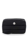 Moncler Men Clutch 'Caradoc' With Logo Patch On The Front In Black Tech Fabric For Women