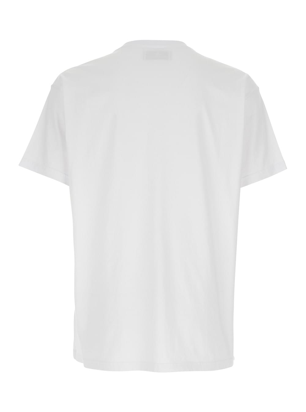 Vivienne Westwood Women Crew Neck T-Shirt With Orb Logo Detail On The Front In White Cotton For Women
