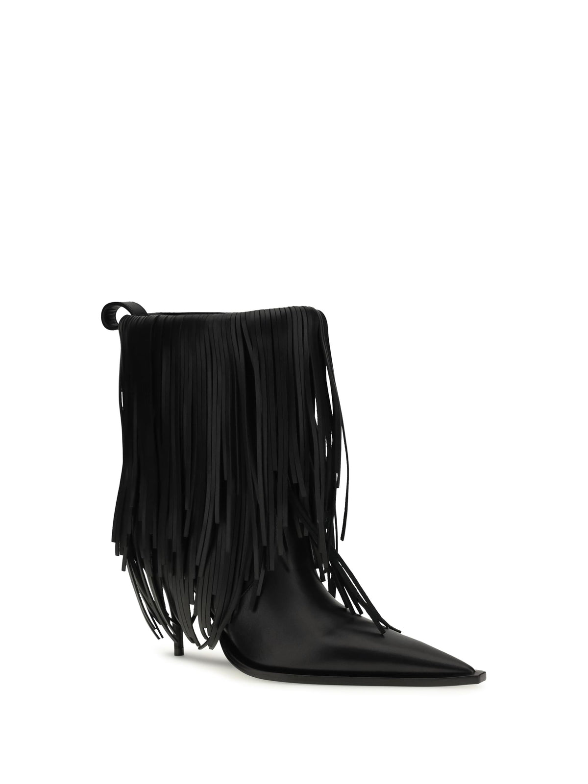 Balenciaga Women Avenue Fringe Ankle Boots