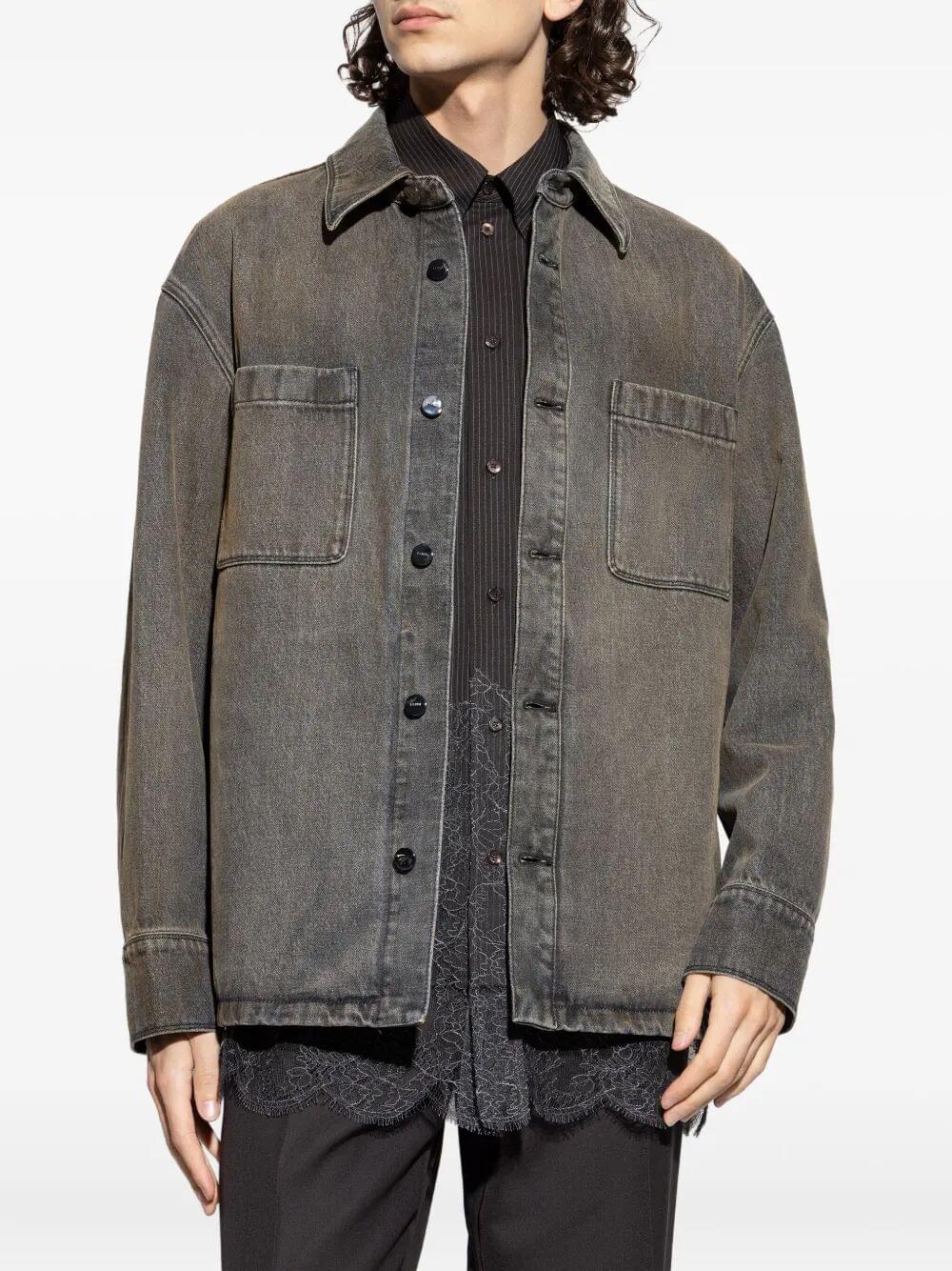 Fendi Men Jacket Marble Overdye