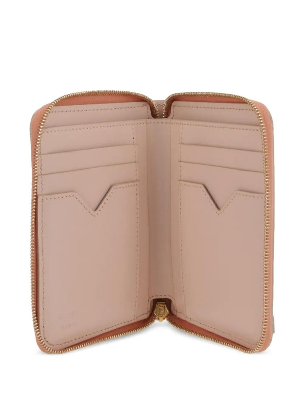 Fendi Women Ff Diamonds Zip Around Medium Wallet