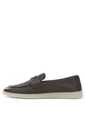 Prada Men Grained Leather Loafers