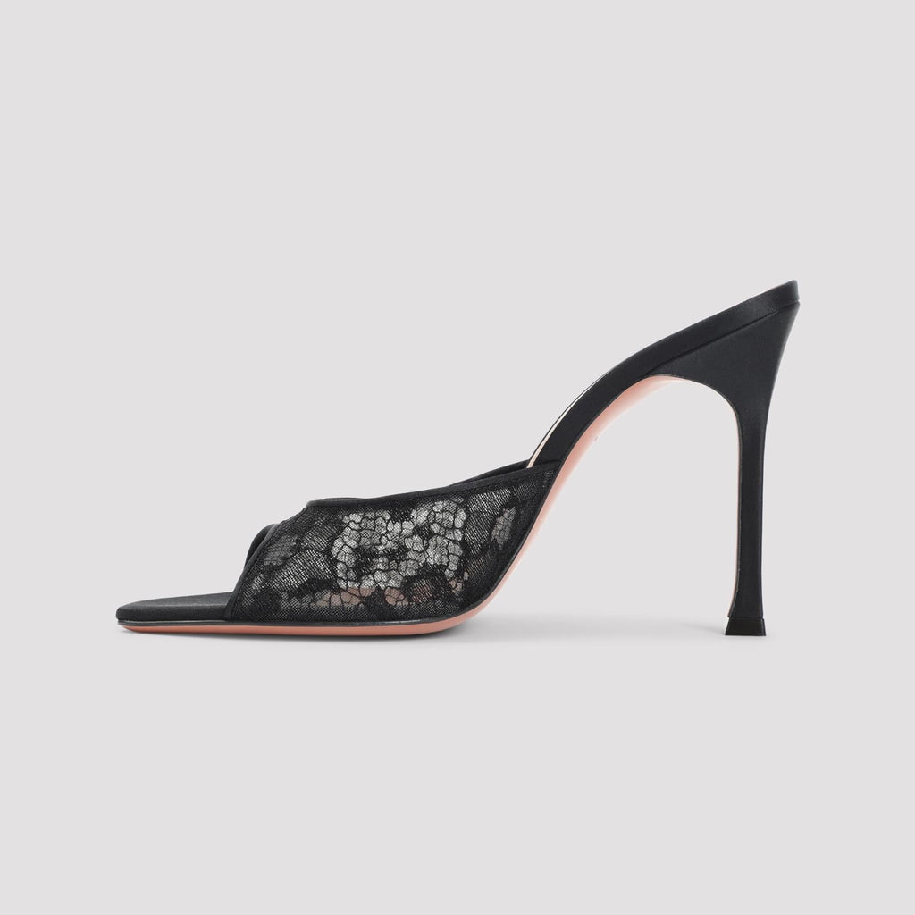 Amina Muaddi Alexa Lace Slipper Women