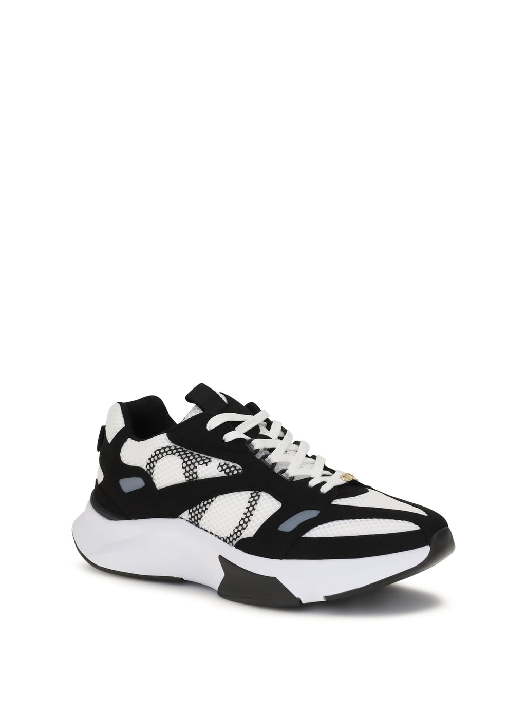 Valentino Garavani Men Demivee Mesh And Suede Sneakers