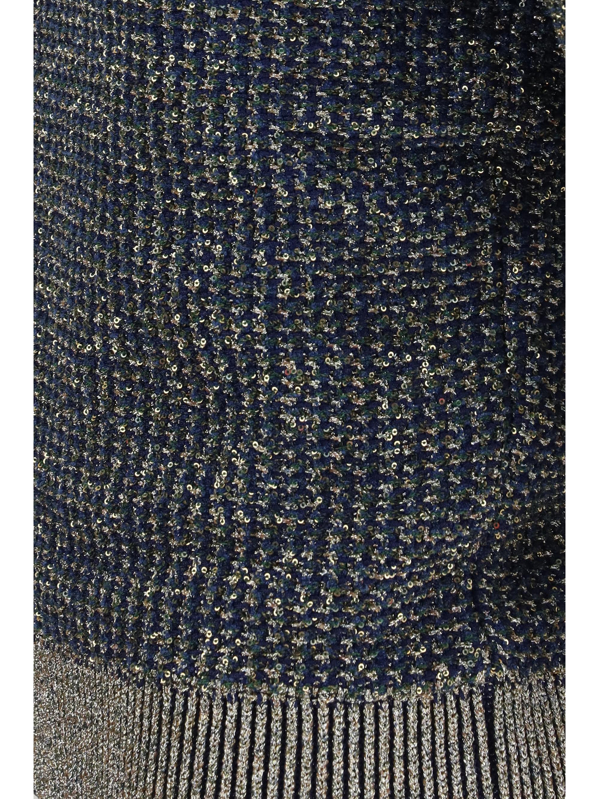 Balmain Women Short-Sleeve Sequined Sweater With Buttons
