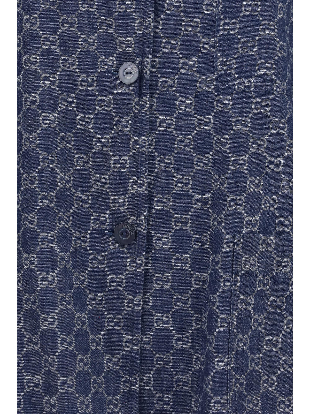 Gucci Women Gg Jacquard Cotton Jacket