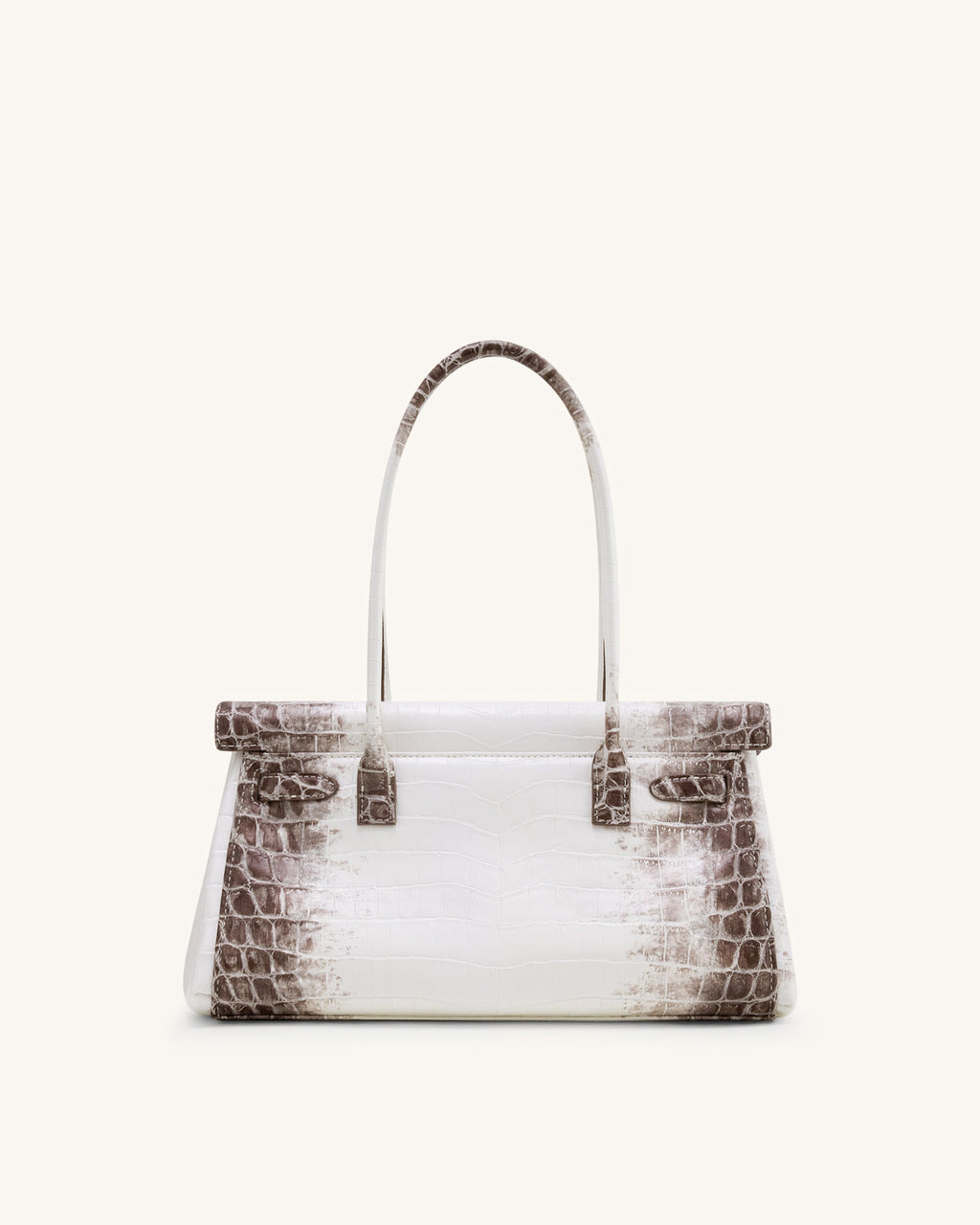 Yara Shoulder Bag - White Croc