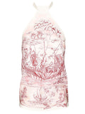 Ferragamo Women Top Foulard With Ethnic Print