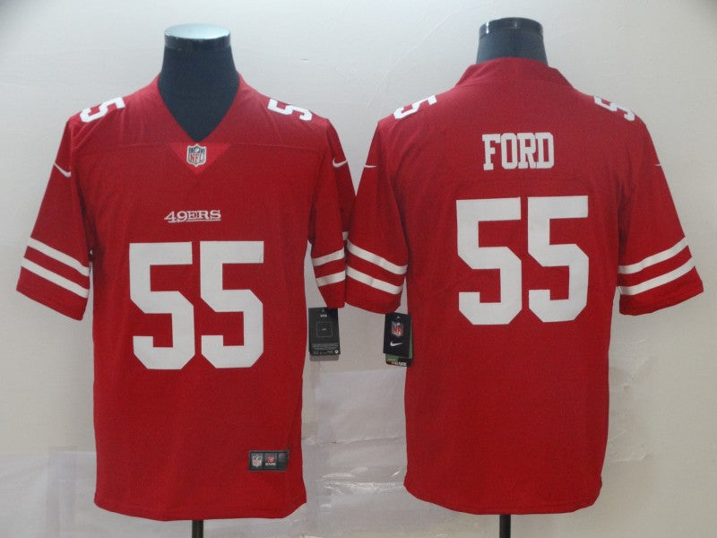 Men's San Francisco 49ers Dee Ford #55 Red Game jersey