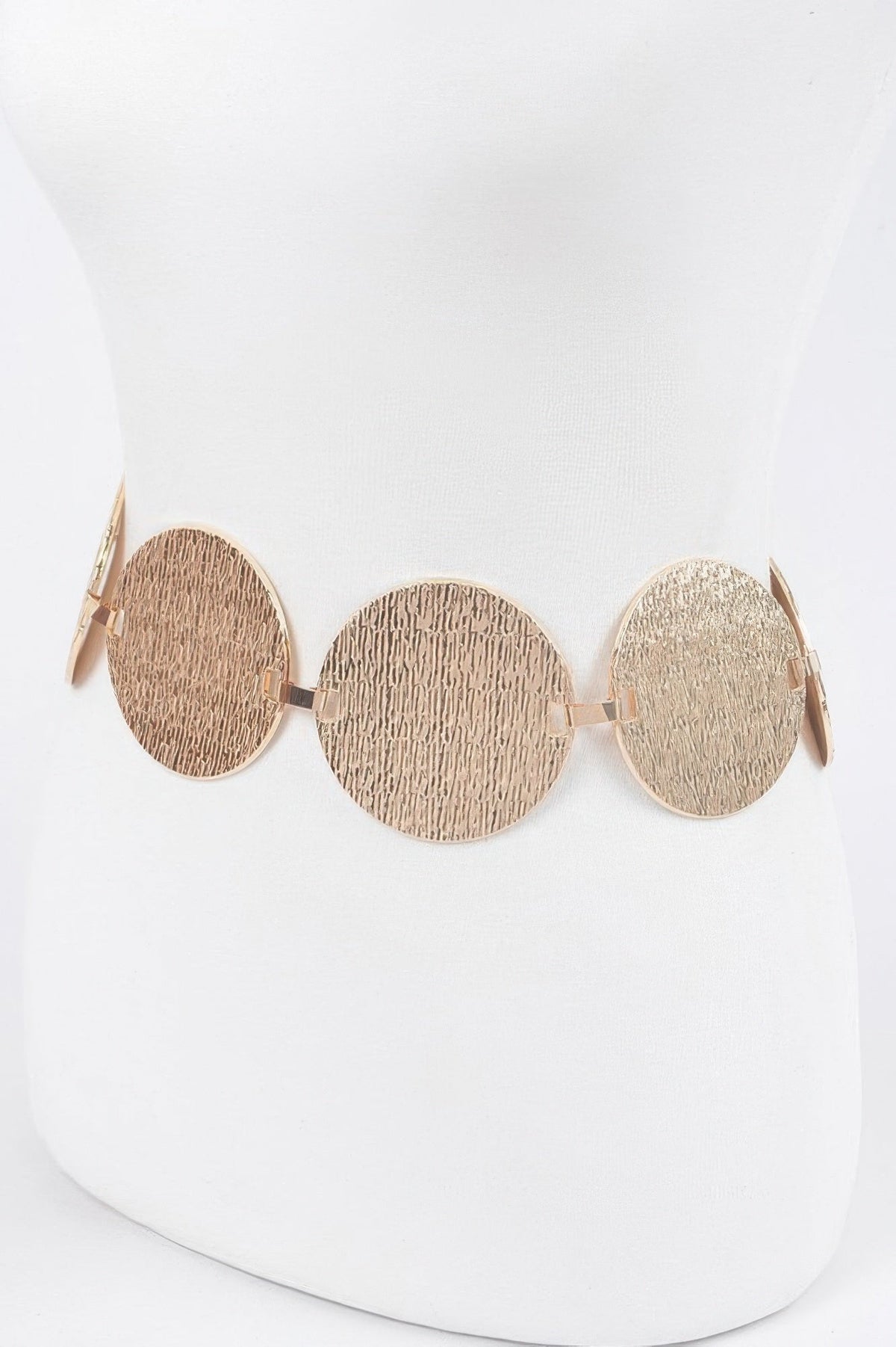 Iron Circular Plated Plus Size Belt