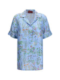 Gucci Women Printed Silk Twill Shirt
