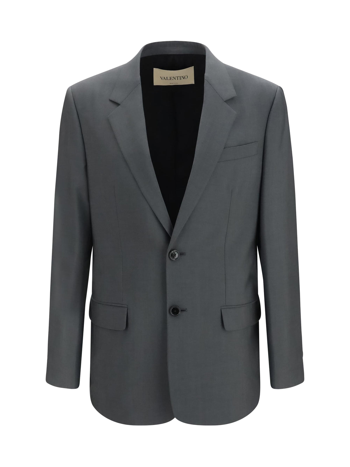 Valentino Men Single-Breasted Wool And Mohair Jacket