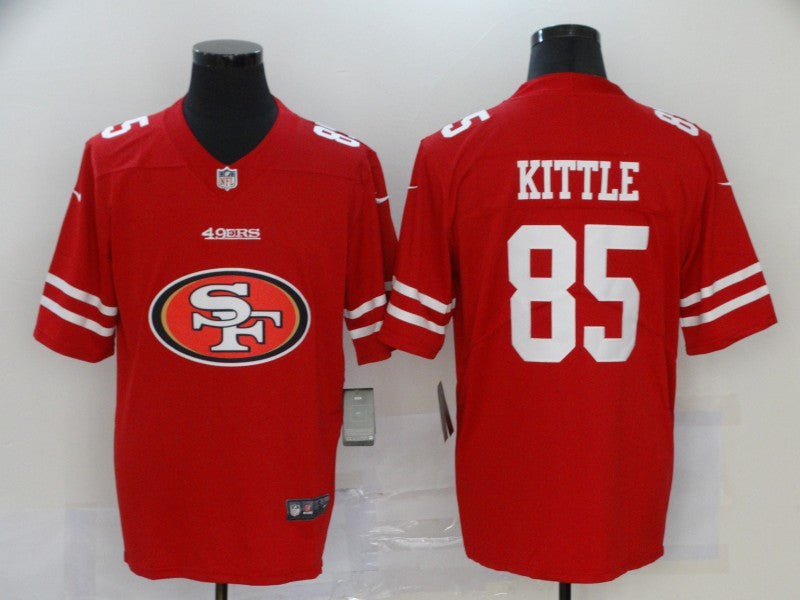 Men's San Francisco 49ers George Kittle #85 Red Player Game jersey