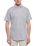 WEATHERPROOF VINTAGE Linen-Blend Mixy Solid Shirt