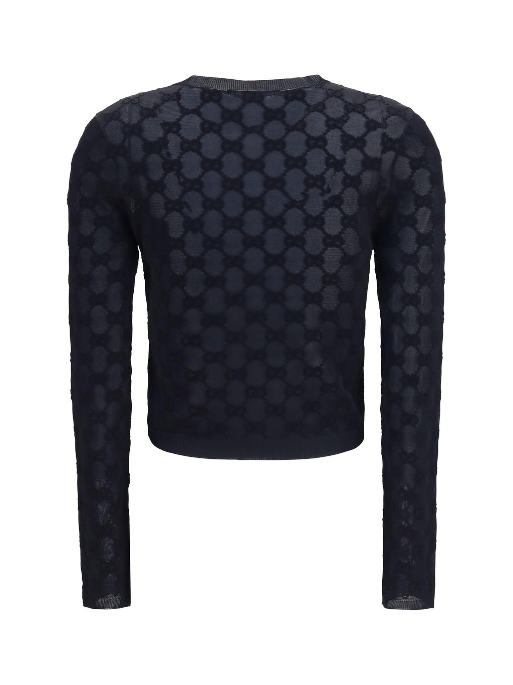 Gucci Women Gg All-Over Viscose Crepe Cardigan