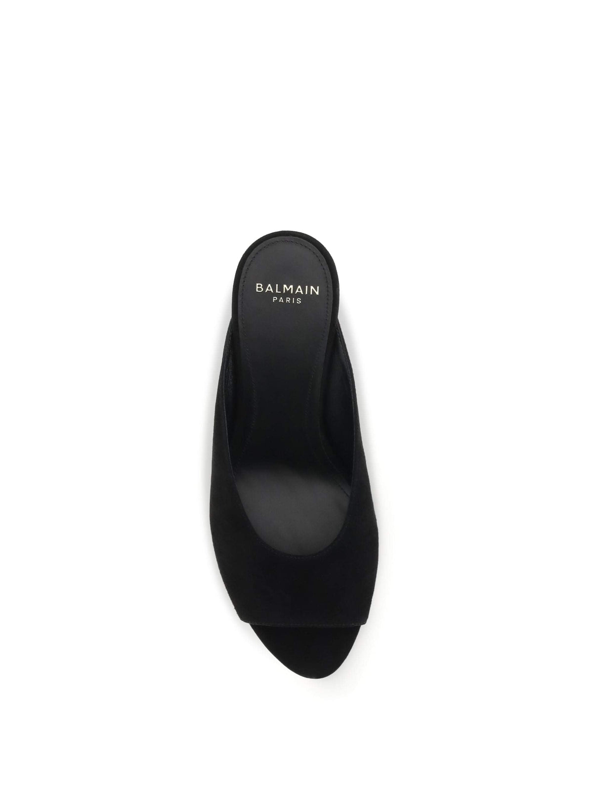 Balmain Women Suede Open-Toe Mules