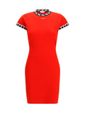 Versace Women Cotton Knit Mini Dress