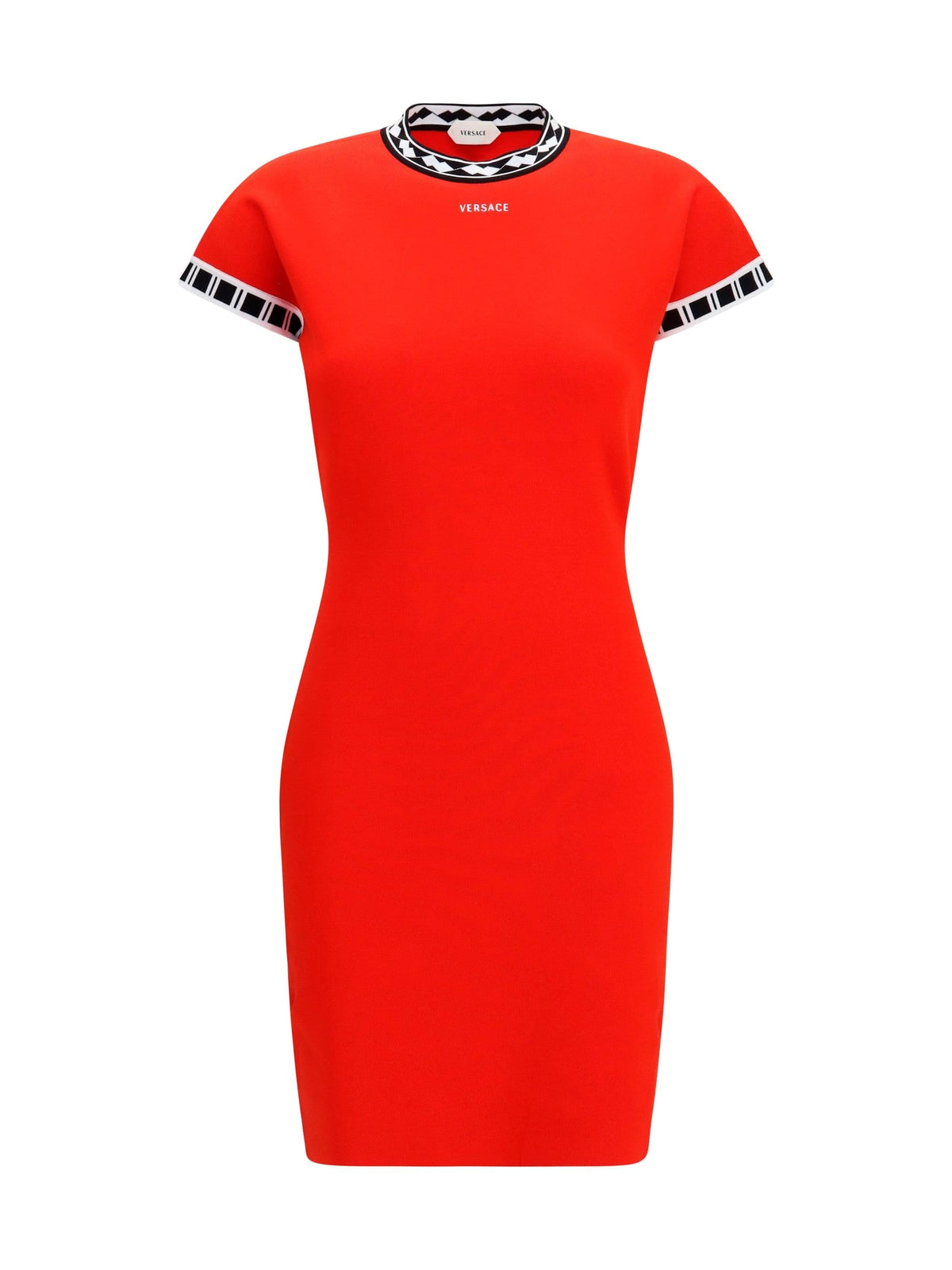 Versace Women Cotton Knit Mini Dress