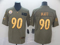 Men's Pittsburgh Steelers T.J. Watt #90 Brown Alternate Game jersey