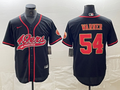 Men's San Francisco 49ers Fred Warner #54 Black Fashion jersey Joint Edition