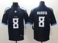 Men's Tennessee Titans Marcus Mariota #8 Navy Game jersey