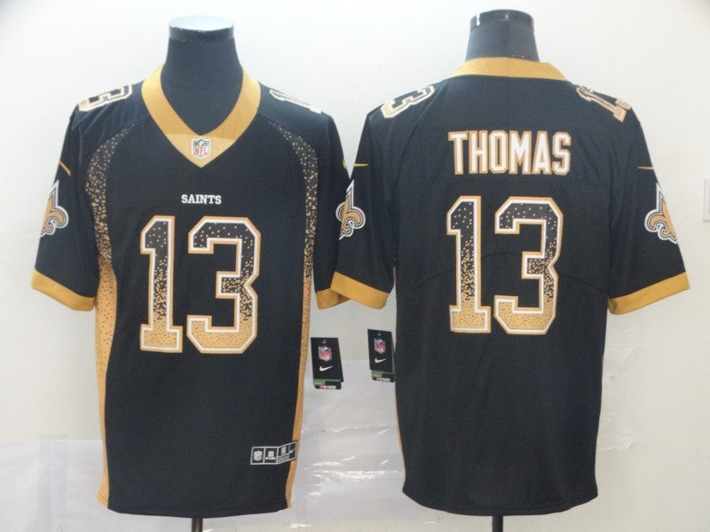 Men's New Orleans Saints Michael Thomas #13 Black Team Game jersey
