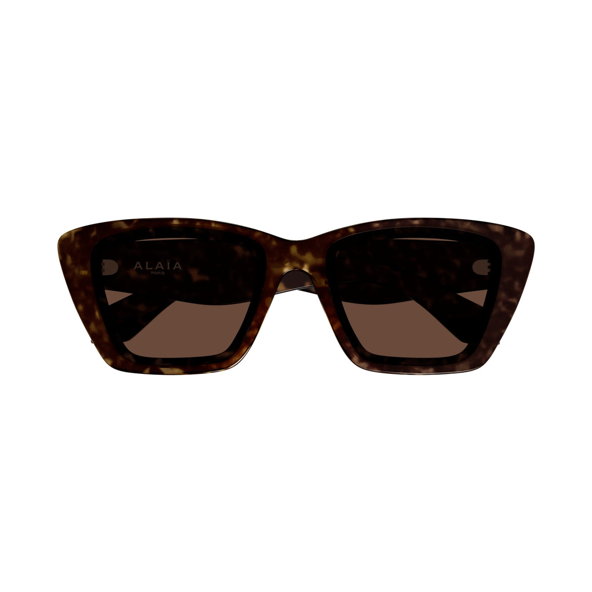Oversized Square Sunglasses With Tortoiseshell Frame And Logo Accents