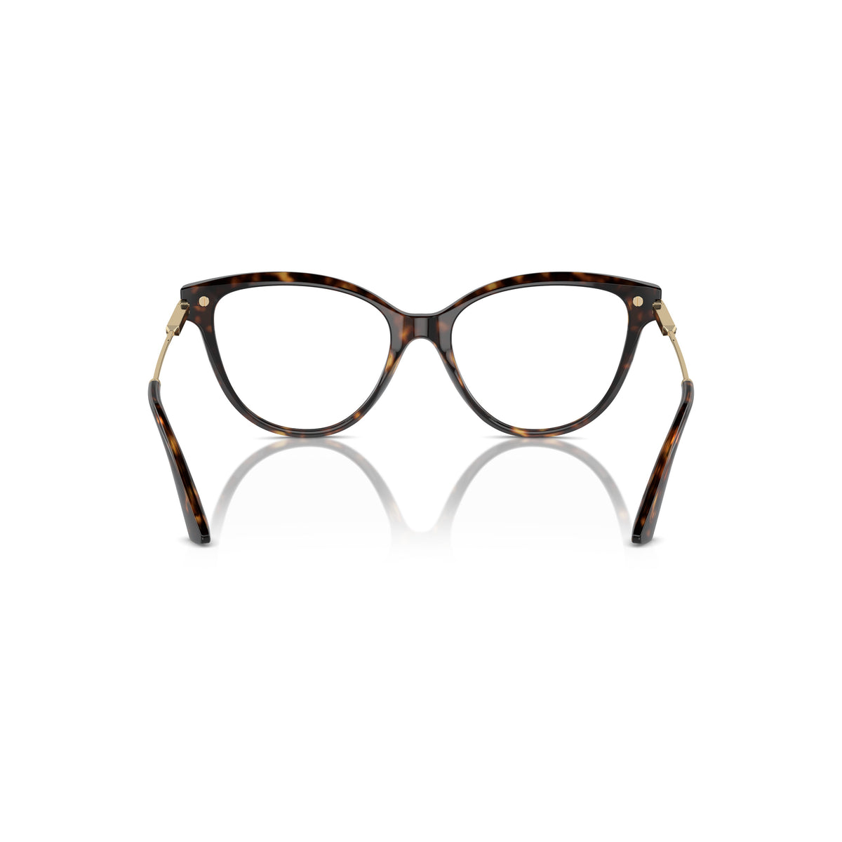 0Jc3001B Cat-Eye Acetate Eyeglasses with Metallic Gold Temples