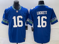 Men's Seattle Seahawks Tyler Lockett #16 Royal Throwback Legend Player Jersey