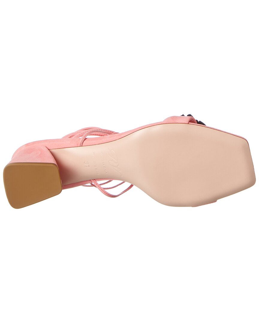 Roger Vivier Vivier Blossom Suede Sandal