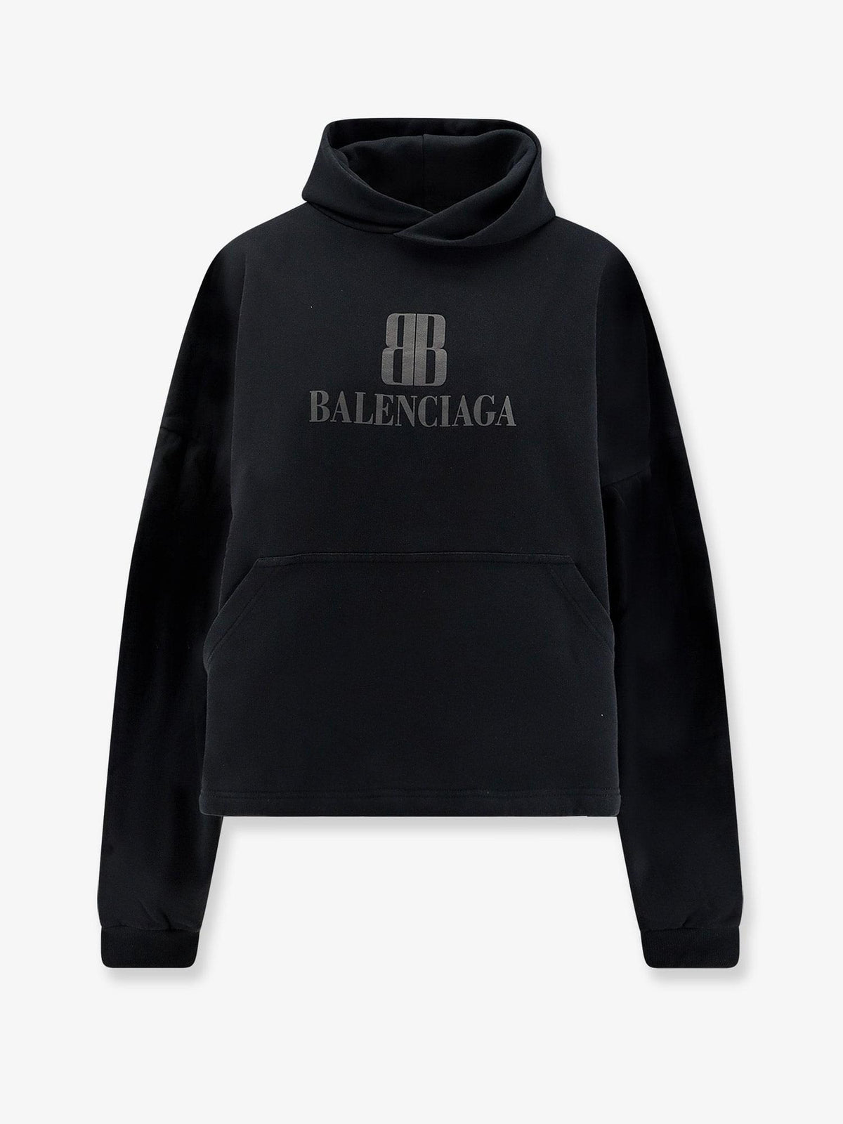 Balenciaga Women Cropped Cotton Sweatshirt