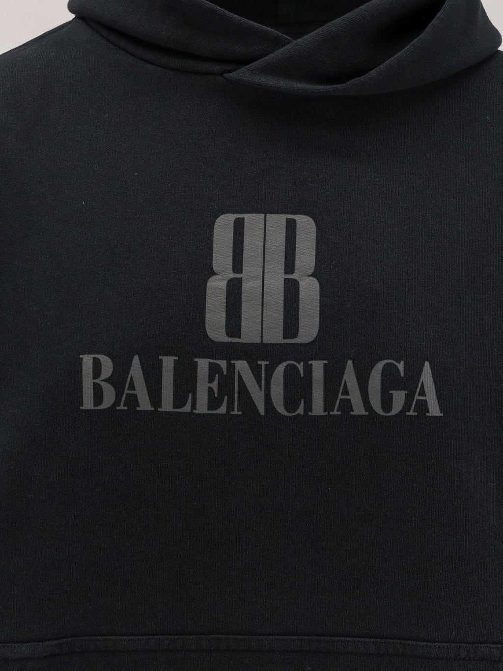 Balenciaga Women Cropped Cotton Sweatshirt