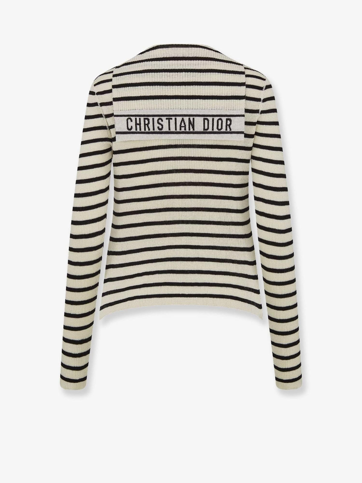 Dior Women Dioriviera Striped Linen And Silk Sweater