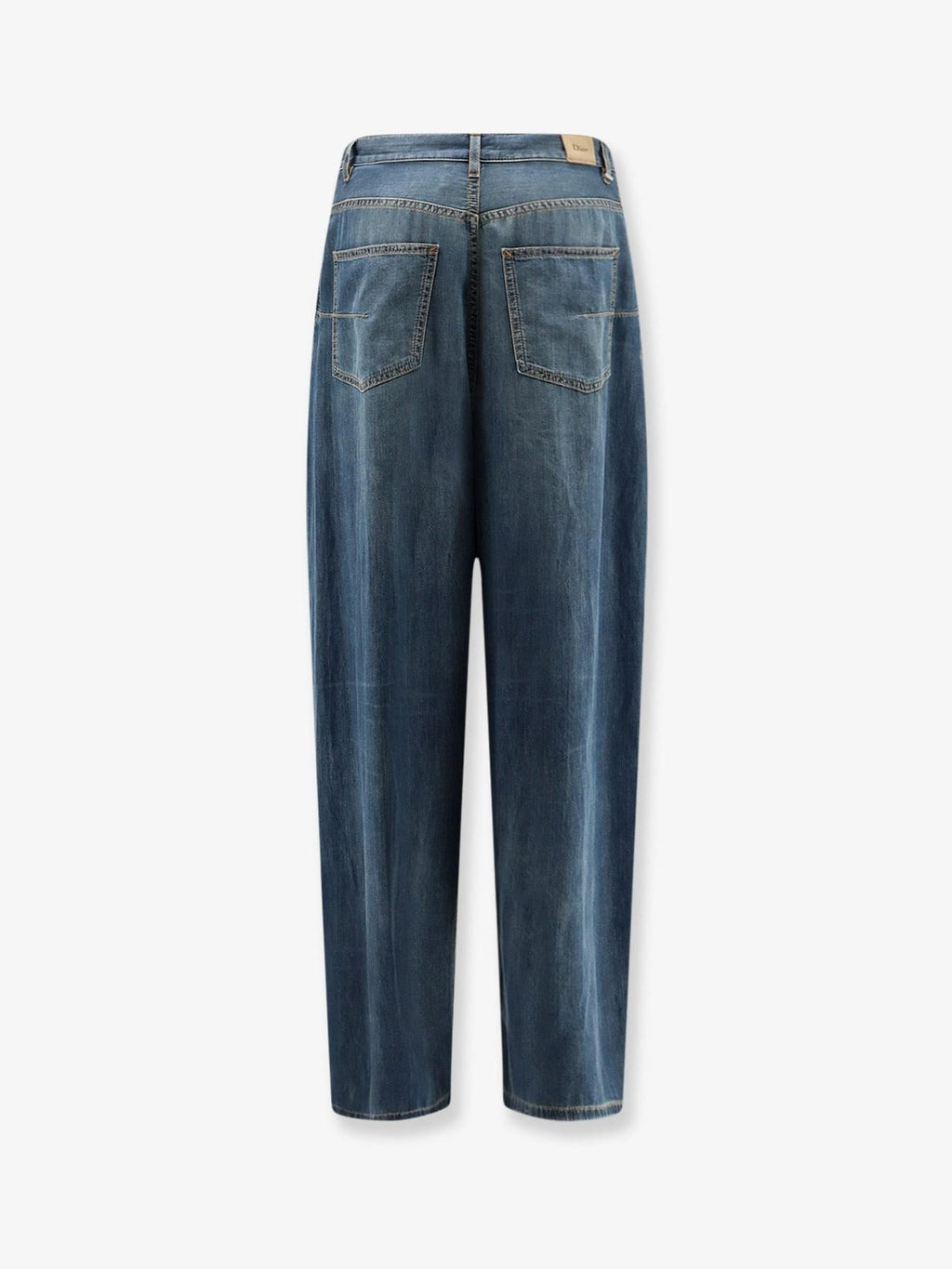 Dior Women Light Denim Jeans With Vintage Effect