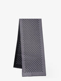 Gucci Men Double Wool Jacquard Scarf With Gg Motif