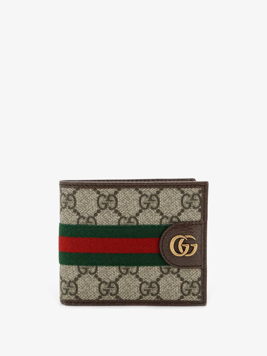 Gucci Men Coated Canvas Wallet With Gg Motif