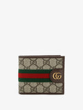 Gucci Men Coated Canvas Wallet With Gg Motif