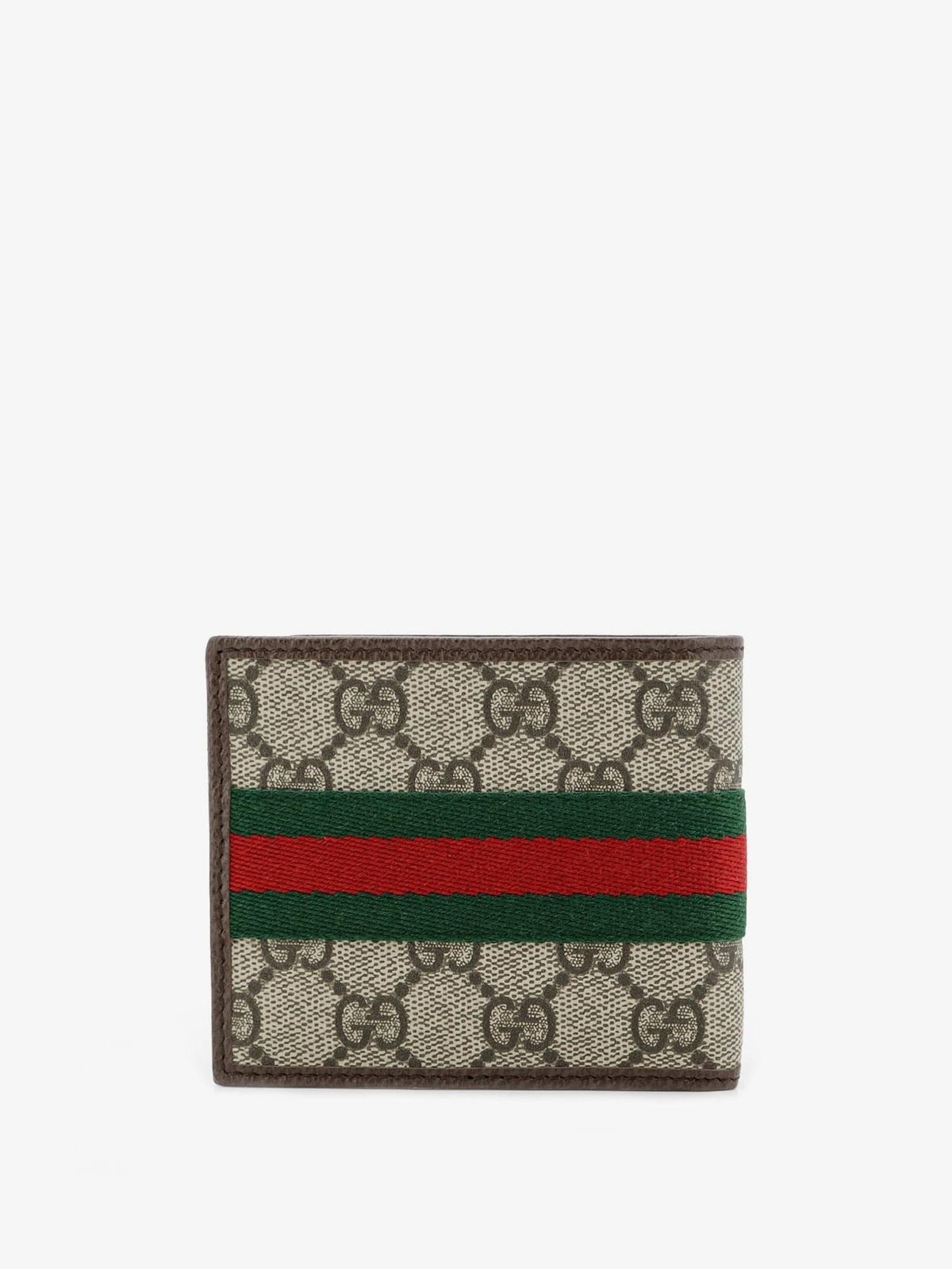 Gucci Men Coated Canvas Wallet With Gg Motif