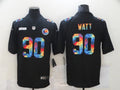 Men's Pittsburgh Steelers #90 T.J. Watt Black Game Player jersey