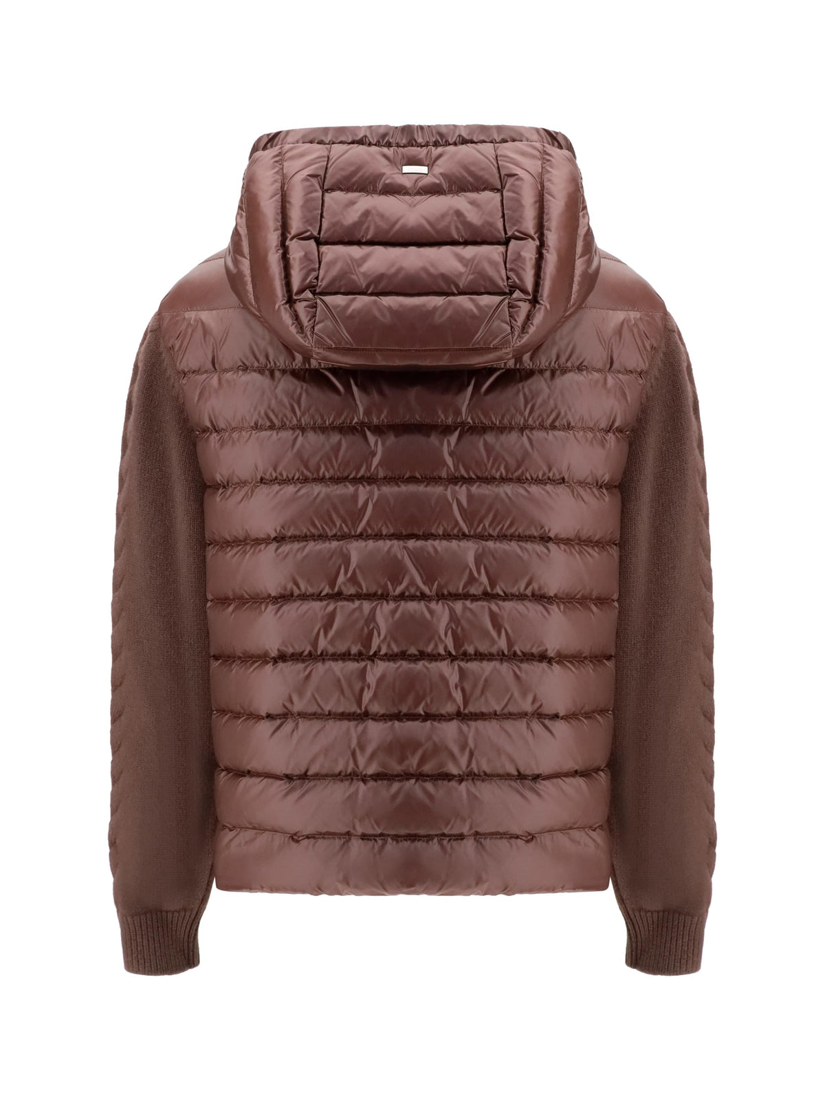 Herno Women Down Jacket With Wool Sleeves