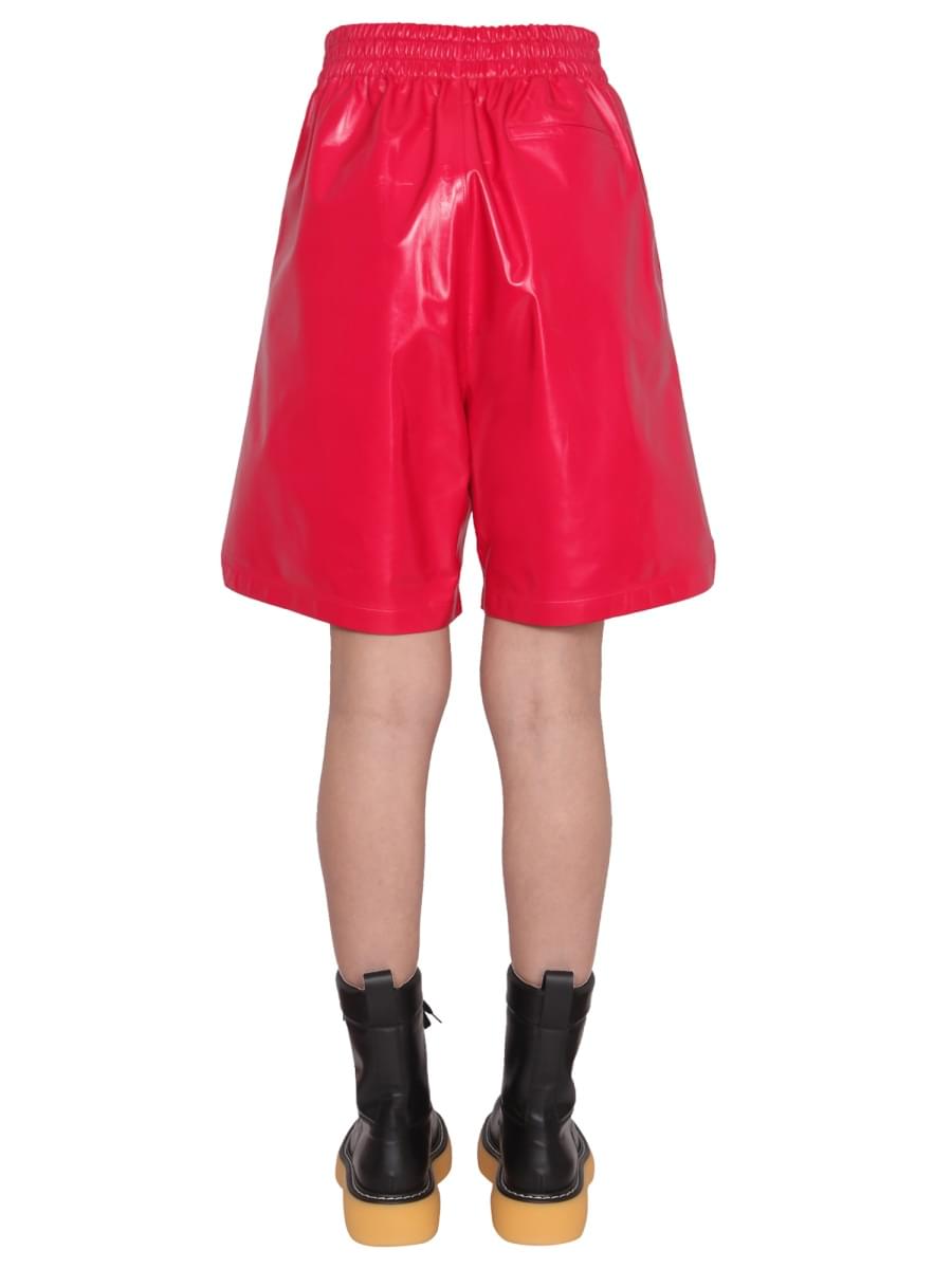 Bottega Veneta Women Leather Shorts