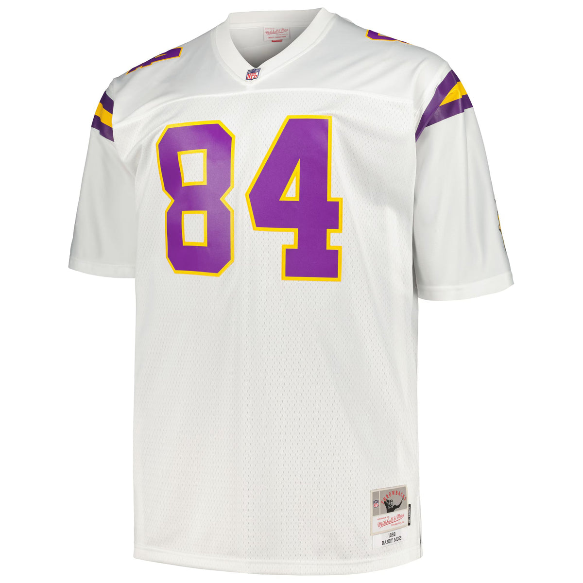 Minnesota Vikings Randy Moss Mitchell & Ness White Big & Tall 1998 Legacy Retired Player Jersey