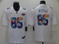 Men's San Francisco 49ers George Kittle #85 White Authentic Game jersey