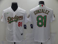 Men's Los Angeles Dodgers Victor Gonzalez #81 White Stitched jersey