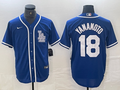 Men's Los Angeles Dodgers Yoshinobu Yamamoto #18 Blue Limited Player jersey