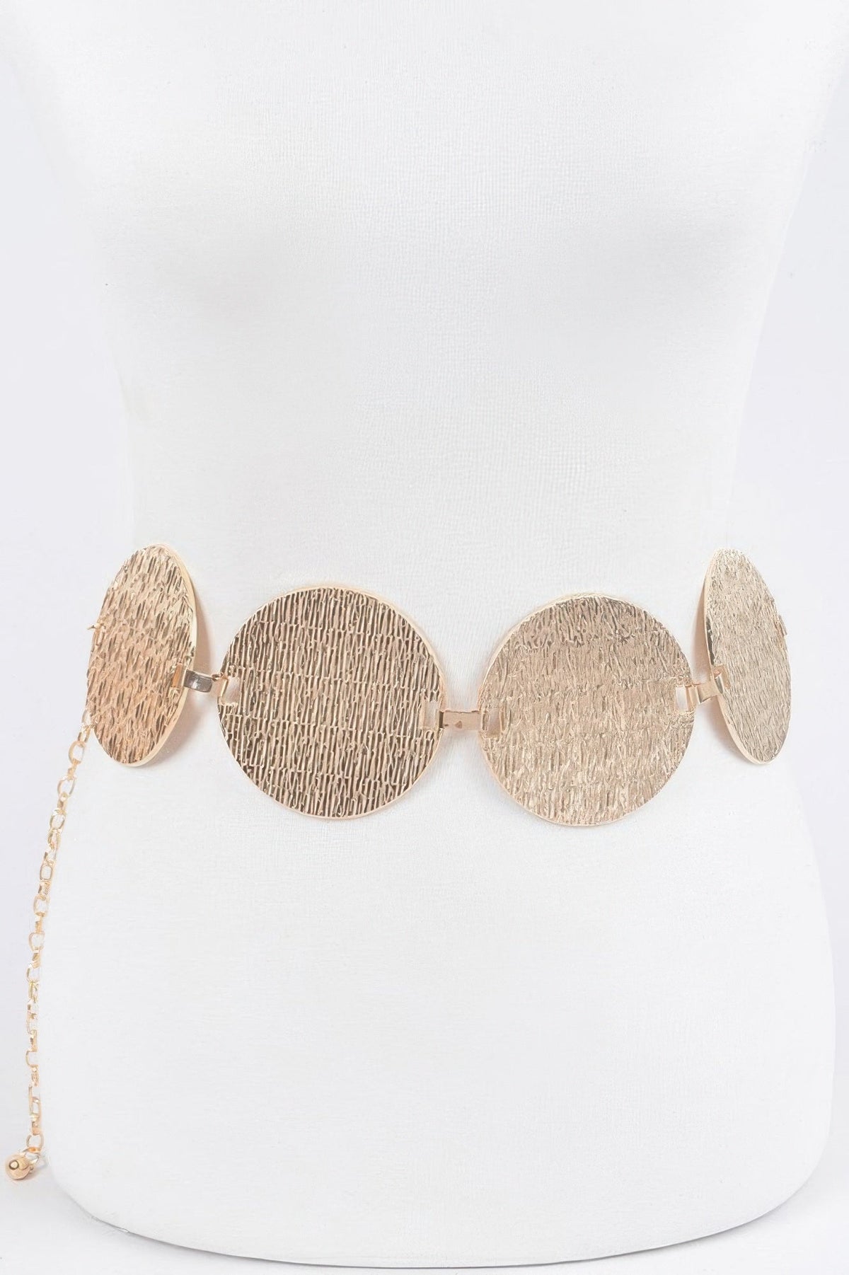 Iron Circular Plated Plus Size Belt