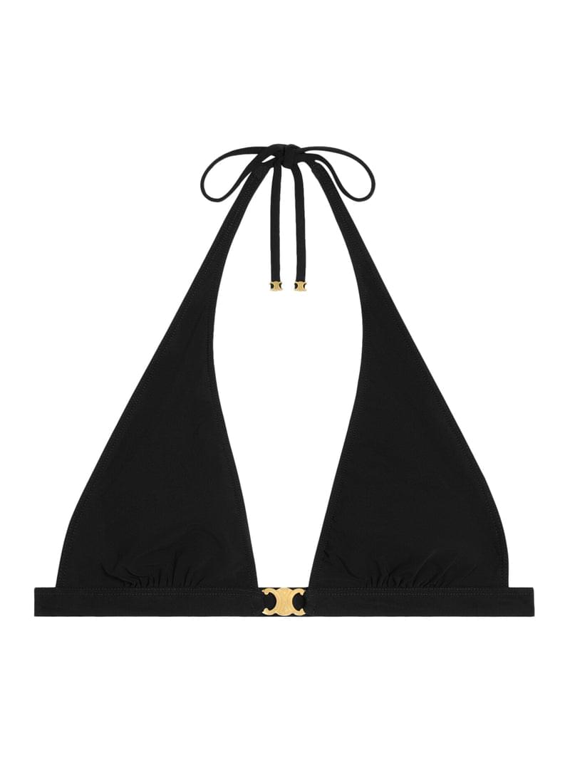 Celine Women Triomphe Triangle Top In Matte Jersey