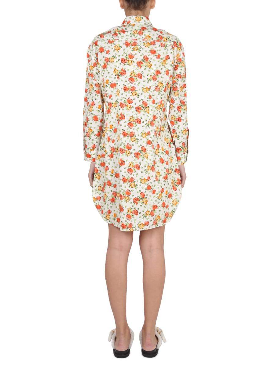 Marni Women Shirt Dress With Floral Pattern