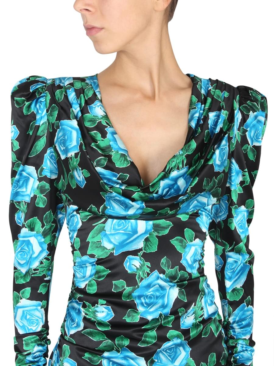 Alessandra Rich Women Mini Satin Dress